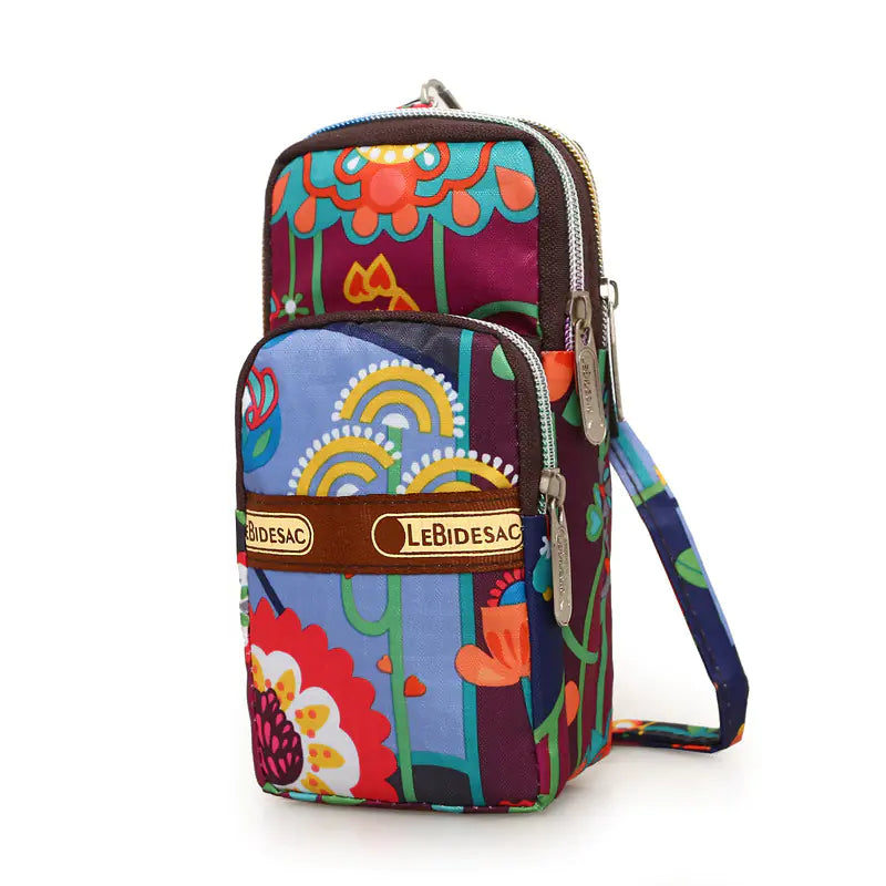 Three-Layer Zipper One-Shoulder Coin Purse