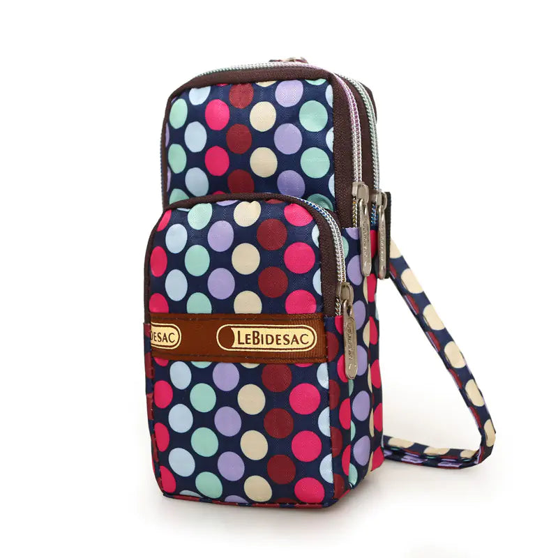 Three-Layer Zipper One-Shoulder Coin Purse