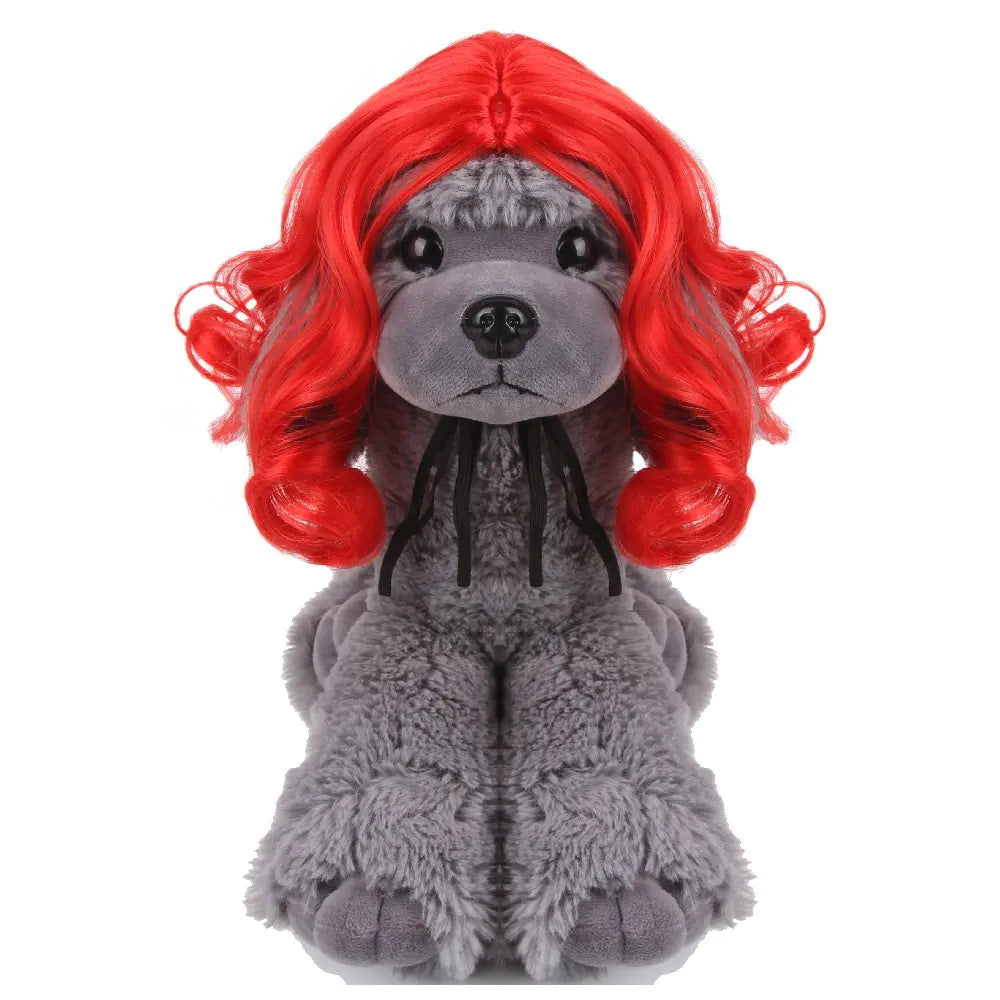 Red Wavy Dog Hood Costume for Pets - Funny Party Accessory