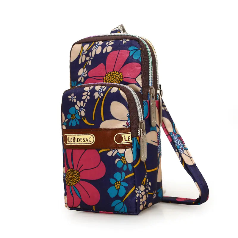 Three-Layer Zipper One-Shoulder Coin Purse